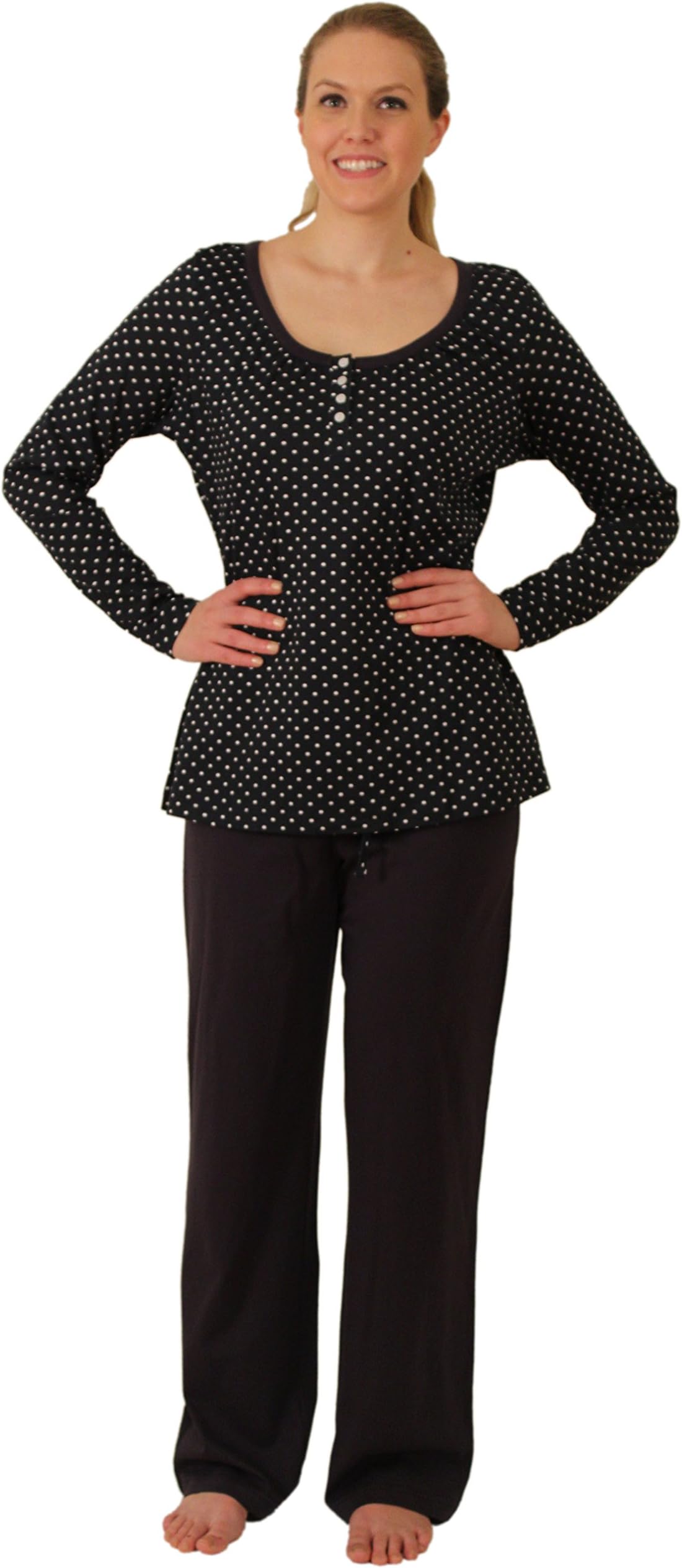 NDK New York Knit Women's Missy Pajama Set with Tee-Shirt and Pants