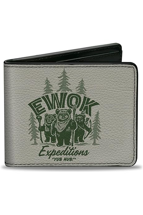 Vegan Bifold Buckle-Down Chicago Flag Bifold Wallet Vegan