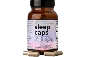Santa Cruz Paleo Sleep Caps with L-Theanine, Lemon Balm, Passion Flower & Valerian Root, Melatonin-Free Nighttime Relaxation, Paleo & Keto Friendly, Sugar & Gluten Free, 60 Capsules