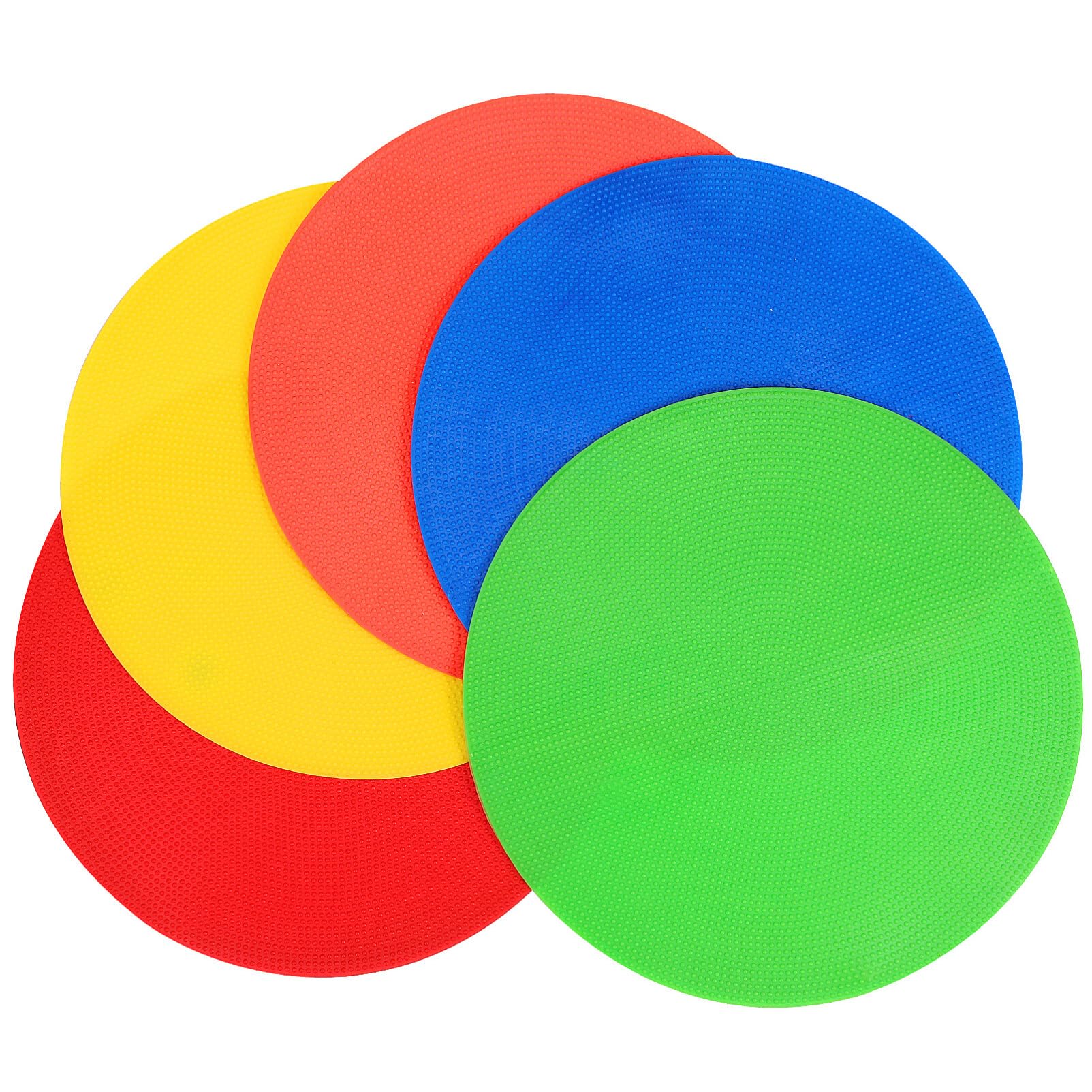 INOOMP 5pcs Poly Spot Markers Football Yard Markers Soccer Flat Cones For Agility Training Floor Dots For Gym Classroom