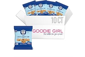 GOODIE GIRL COOKIES Goodie Girl Mini Chocolate Chip Cookie Snack Packs | Peanut Free, Gluten Free, Egg Free, Dairy Free | 90 Calories (10 Count)
