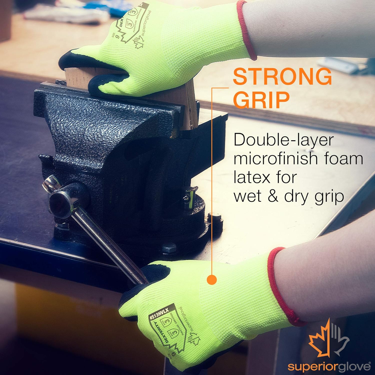 Superior Heavy Duty Gardening Gloves for Yard Work (3 Pack) Form Fitting Landscaping Glove Puncture Resistant with Composite Knit Breathable Backs - Mens Womens Unisex Design - Size Large: Clothing