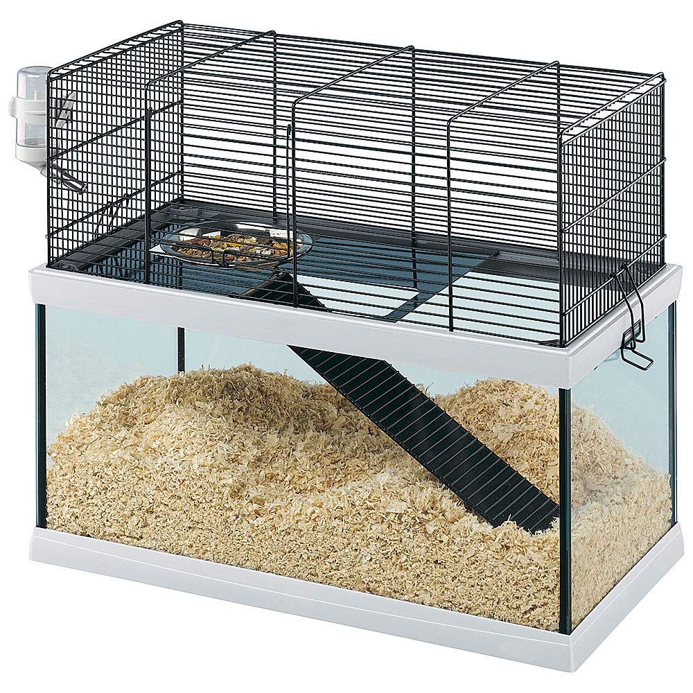 Ferplast Gabry Gerbil Glass Cage with Accessories