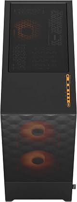 Fractal Design Pop Air RGB Orange Core ATX Mid Tower PC Case TG Side Panel view 6