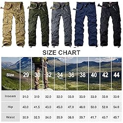 Men's BDU Casual Military Pants, Tactical Wild Army