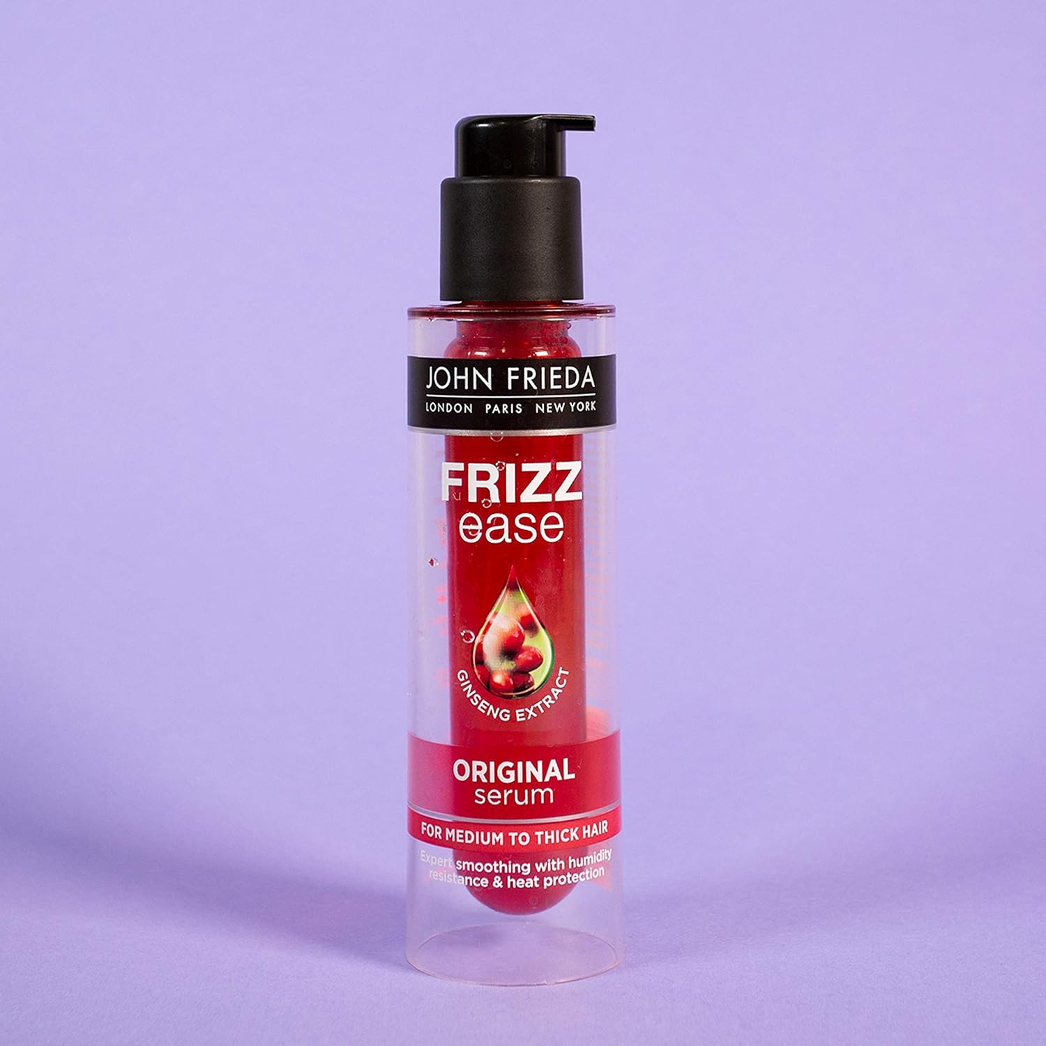 John Frieda Frizz Ease Original Serum 50ml, Hydrating Anti-Frizz Serum for Medium to Thick Hair, Original 6 Effects, 50 ml (Pack of 1) - Image 4
