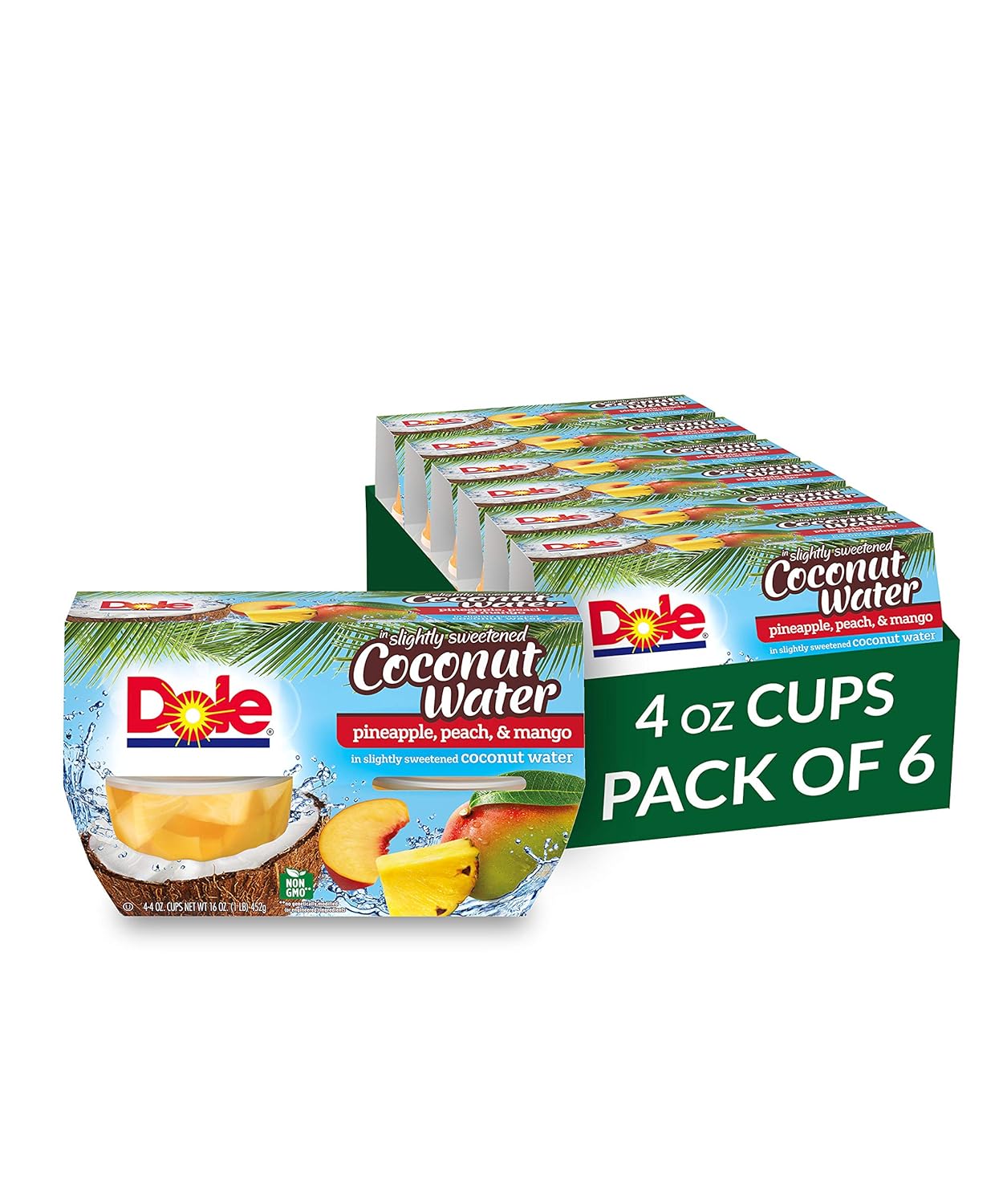 Amazon Com Dole Fruit Bowls Pineapple Peach Mango In Slightly Sweetened Coconut Water 4 Count 4 Ounce Cups Pack Of 6 24 Total Cups Grocery Gourmet Food Amazon Com Dole Fruit Bowls Pineapple Peach Mango In Slightly Sweetened Coconut Water 4 Count 4 Ounce Cups Pack Of 6 24 Total Cups Grocery Gourmet Food