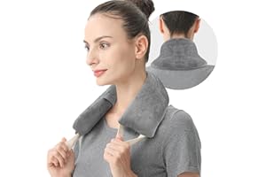 uncn Heating Pad Microwavable With Washable Cover,10 * 82cm, 700g Microwave Heat Bag for Neck, Shoulder, Back, Heated Neck Wr