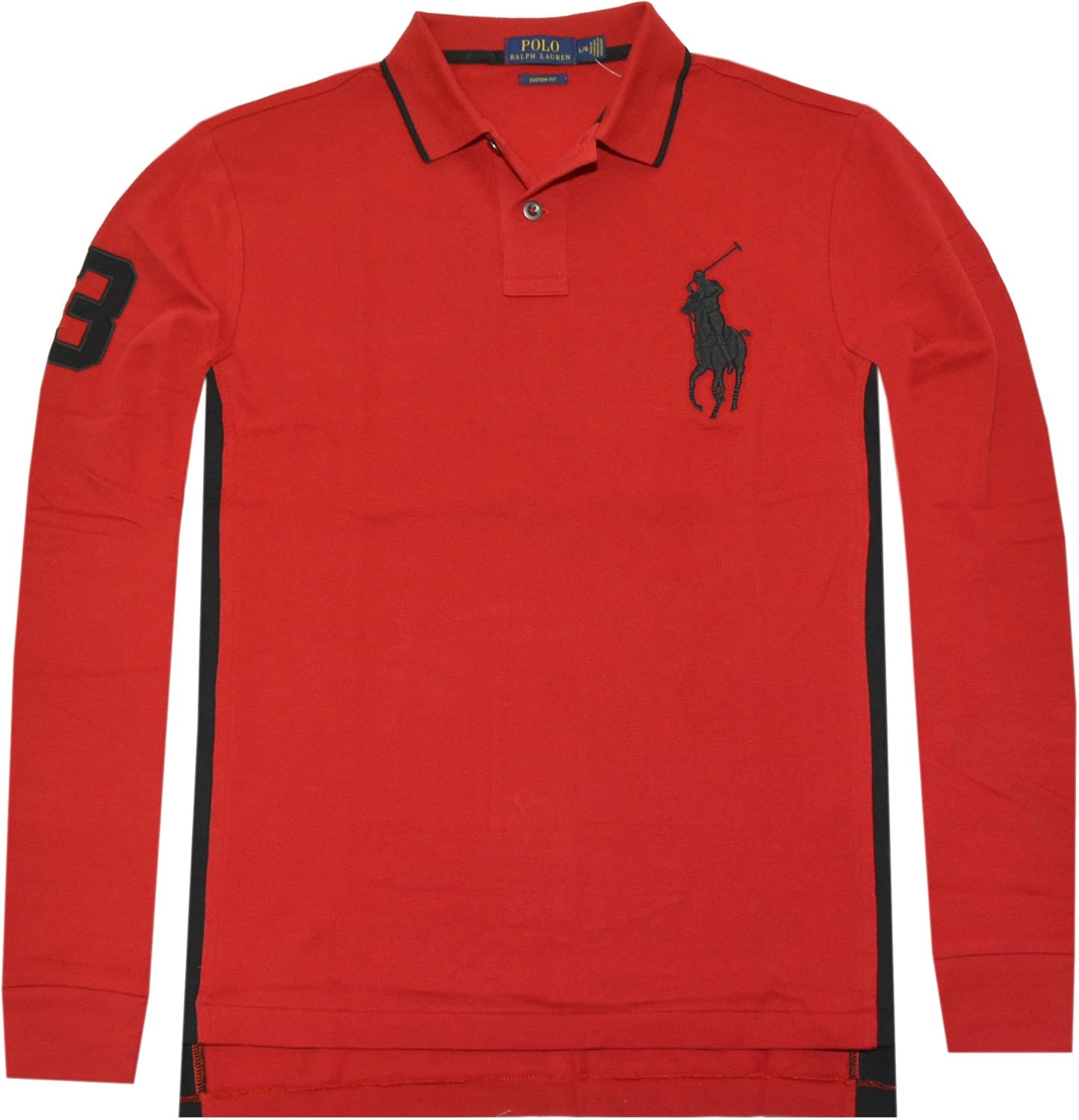 Ralph Lauren Polo Mens Long Sleeve Shirt with Big Pony (L