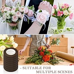 COIDEA 8 Packs Floral Tape, 1/2" Wide Flower