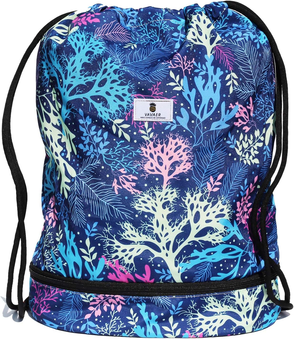 Dry Wet Drawstring Bag Waterproof String Backpack Swim Pool Beach Travel Gym Bag