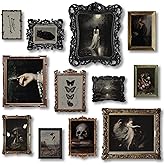97 Decor Dark Academia Decor - Victorian Gothic Wall Art Prints, Dark Moody Aesthetic Pictures, Creepy Goth Posters Vintage Gothic Painting for Home Bedroom Decorations (8x10 Unframed)
