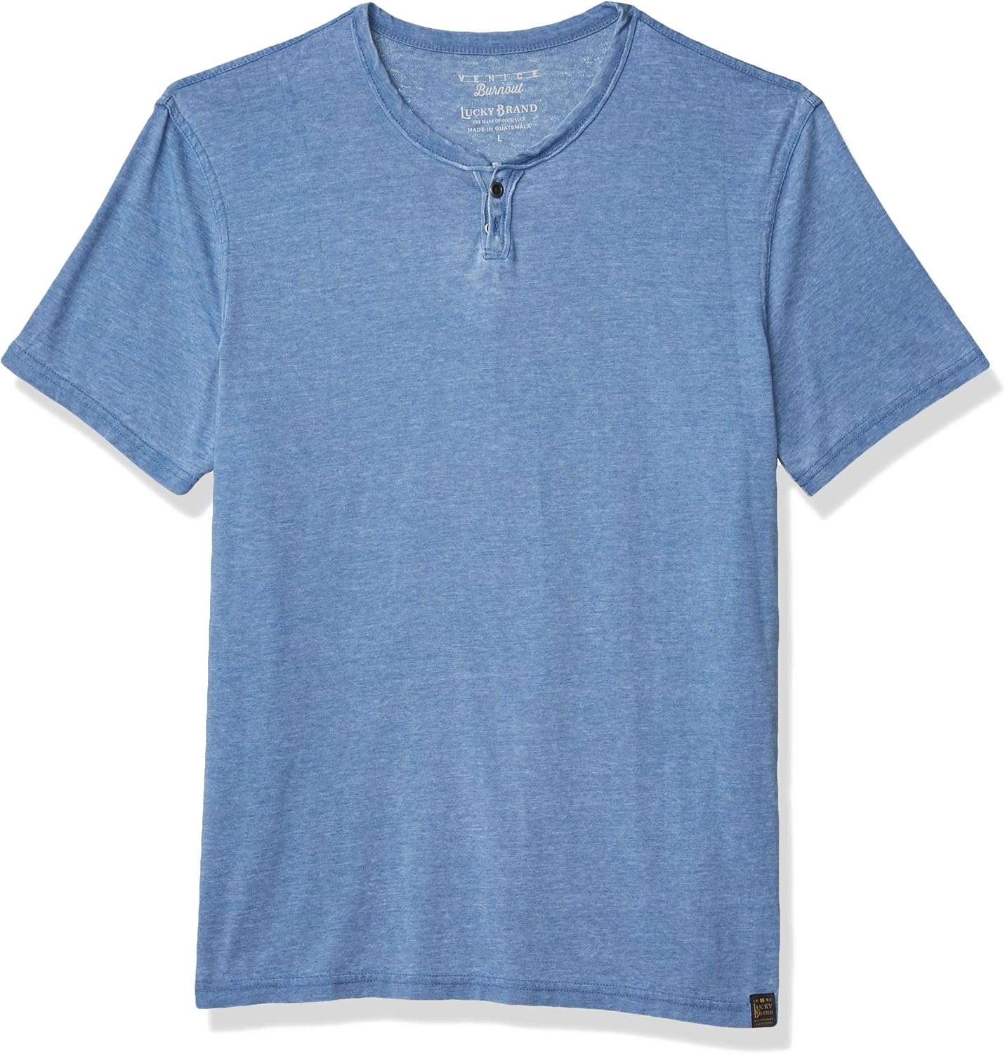 Lucky Brand Men's Venice Burnout Notch Neck Tee Shirt | 