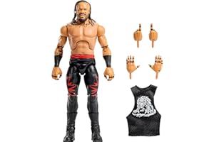 Mattel WWE Elite Action Figure & Accessories, Series #118, 6-inch Collectible Jacob Fatu with 25 Articulation Points & Swappable Hands