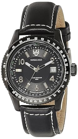 Swiss Eagle Analog Black Dial Mens Watch-SE-9024-02