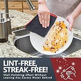 Airlab 6X Waffle Pattern Glass Cloths 30x30cm 400GSM Microfiber view 7