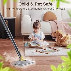 ScrubWiz Steam Mop Cleaner with Detachable Handheld