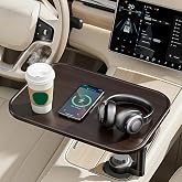Car Desk for Laptop, Car Table &amp; Car Tray with 360&deg; Rotating Cup Holder, Adjustable Height Car Food Tray, As Car Table Tray or Car Seat Tray, Compatible with Tesla Model 3/Y/S, Ford/Most Vehicles