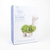 Gift Republic Llama Shaped Chia Planter White with Seeds view 4