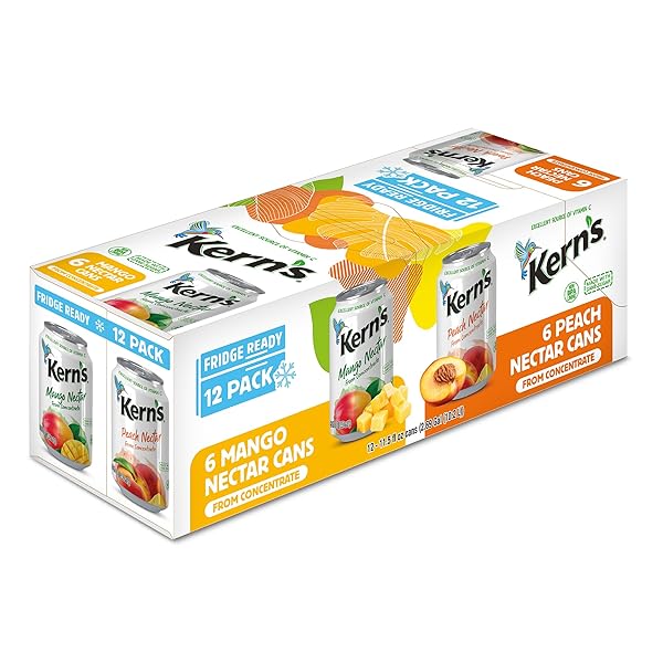 KERN’S TROPICAL FRUIT NECTAR JUICE VARIETY PACK –...