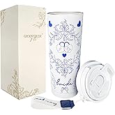 Bride Squad Engagement Gifts Bride Cup - 22oz Bride Tumbler Bridal Shower Gifts - Something Blue Gifts, Bachelorette Party Favors - Stainless Steel Coffee Cup with Double-Model Lid