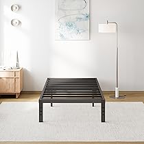 cocoaベッド Amazon.com: LUXOAK 14 Inch Solid Wood Bed Frame with