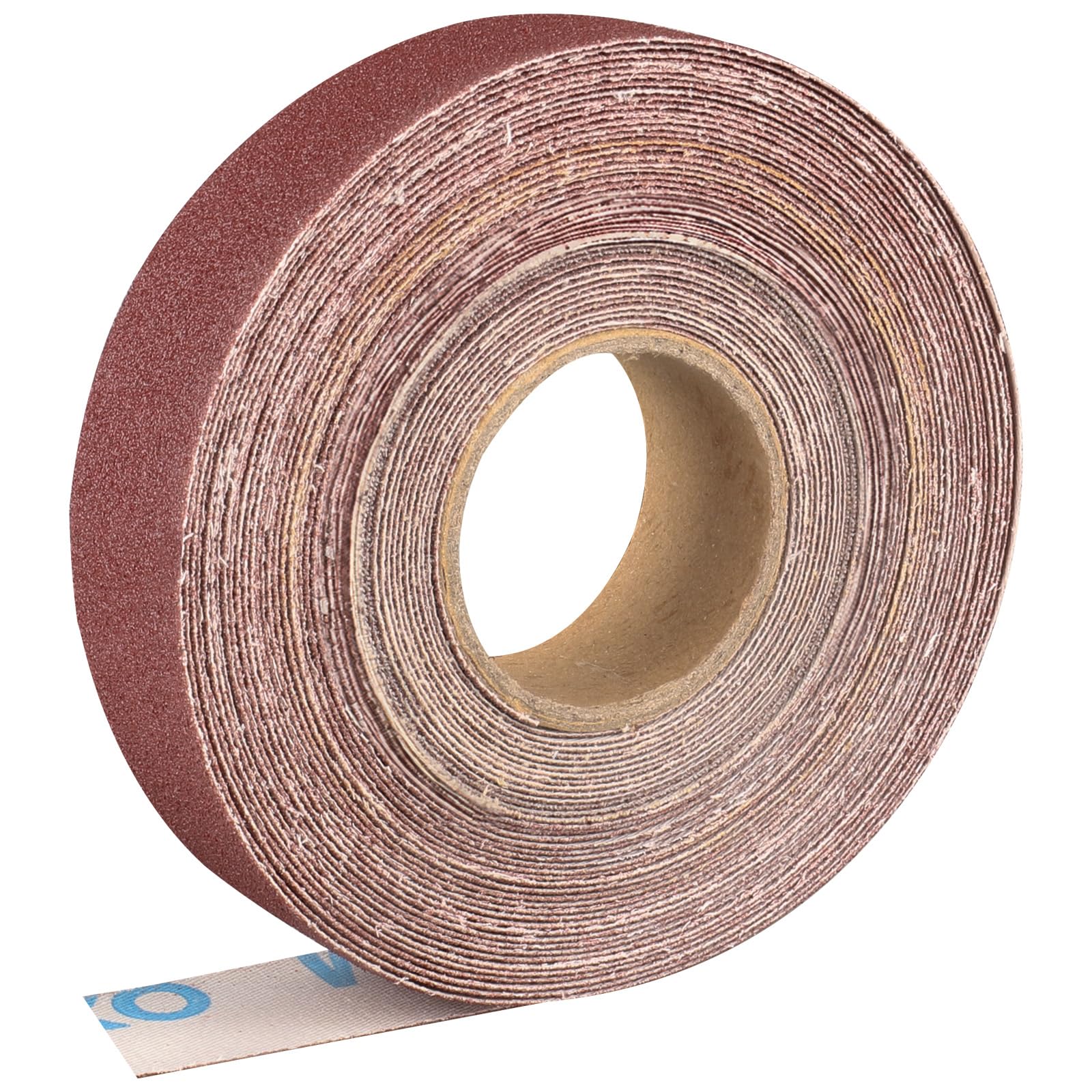 Shineboc sandpaper roll 2.5cmx10m 100 grit aluminum oxide sandpaper, suitable for sanding, wood, furniture finishing, stainless steel and automotive body processing