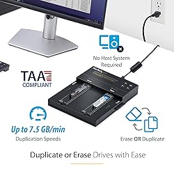 StarTech.com Standalone Dual Bay M.2 SATA/NVMe