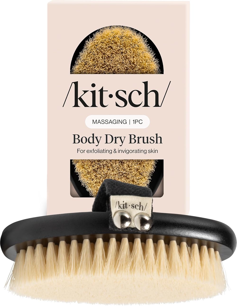 Kitsch Dry Brushing Body Brush for Lymphatic Drainage with Soft Bristles