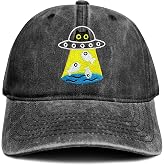 Dreamkitten Embroidered Baseball Cap for Men Women | Vintage Distressed Style,Adjustable Metal Buckle,Soft Breathable Washed Cotton Hat