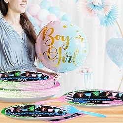 96 Pcs Football Gender Reveal Party Supplies