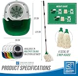TDBS Floor Mop and Bucket Set 2pc Green with Wringer view 3