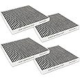 GETOPAUTO WP10278 Cabin Air Filter with Activated Carbon Fit for Mack Truck Anthem Granite Superliner Titan Trident Select models Replace PA30325 AF56060 85113754 85151124 85112361 97222(set of 4)