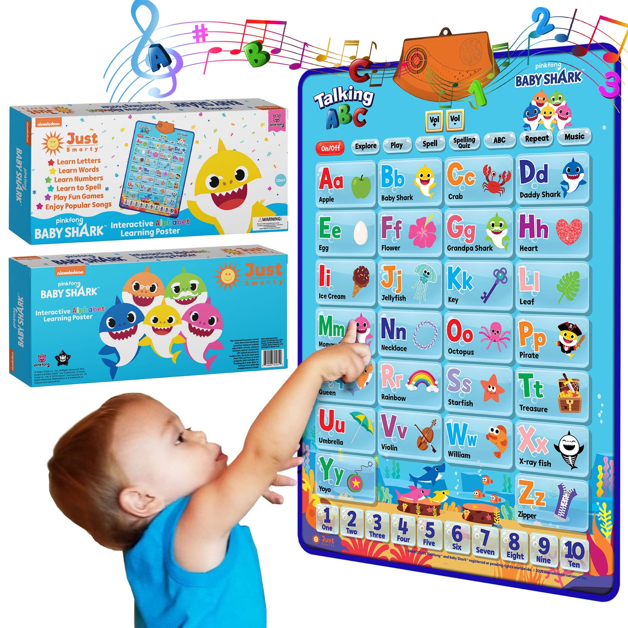Baby Shark Alphabet & Number Learning Toys by
