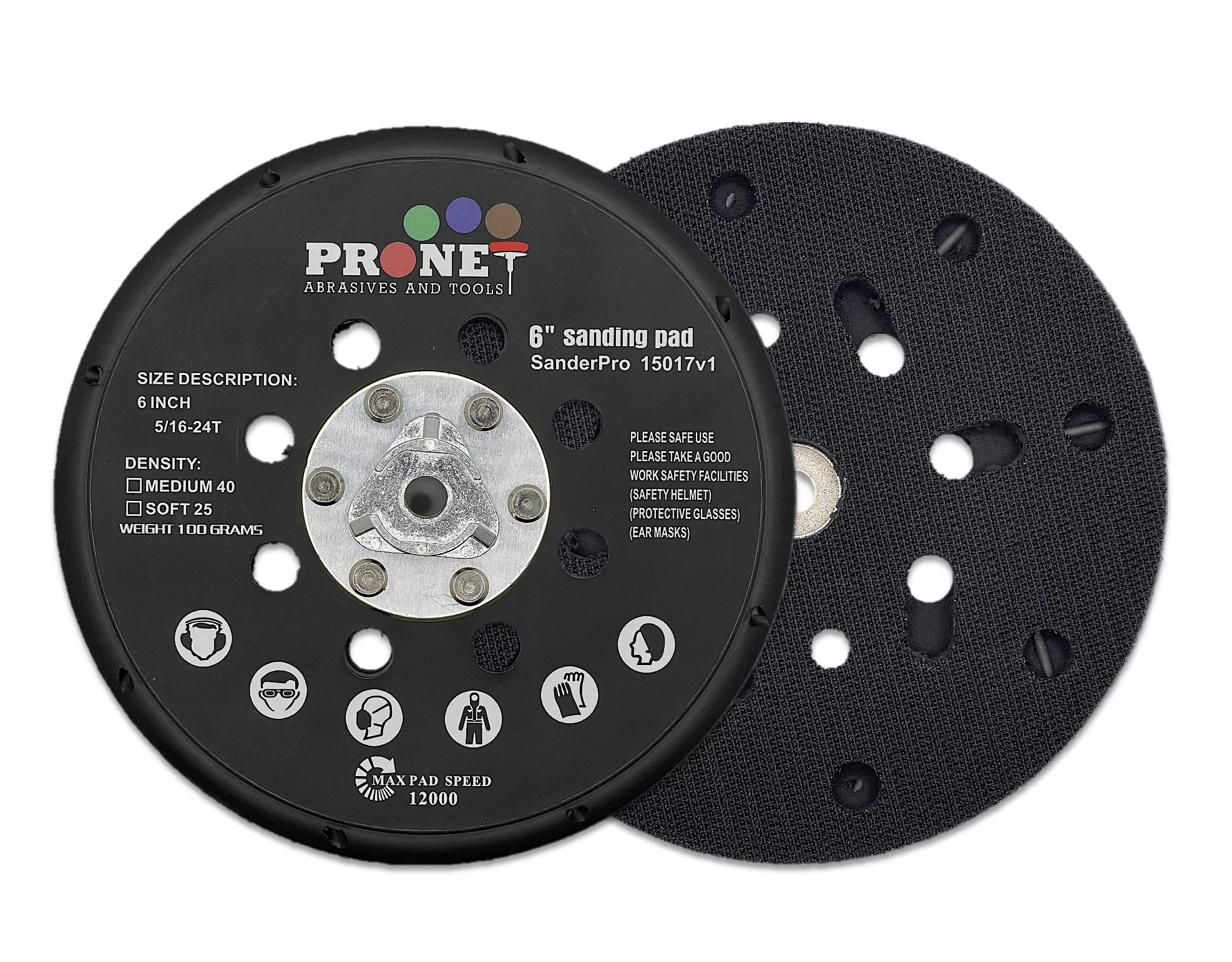 SanderPro 15017v1 150mm Backing Pad for Makita BO6030 BO6040 - P-34453 Eq