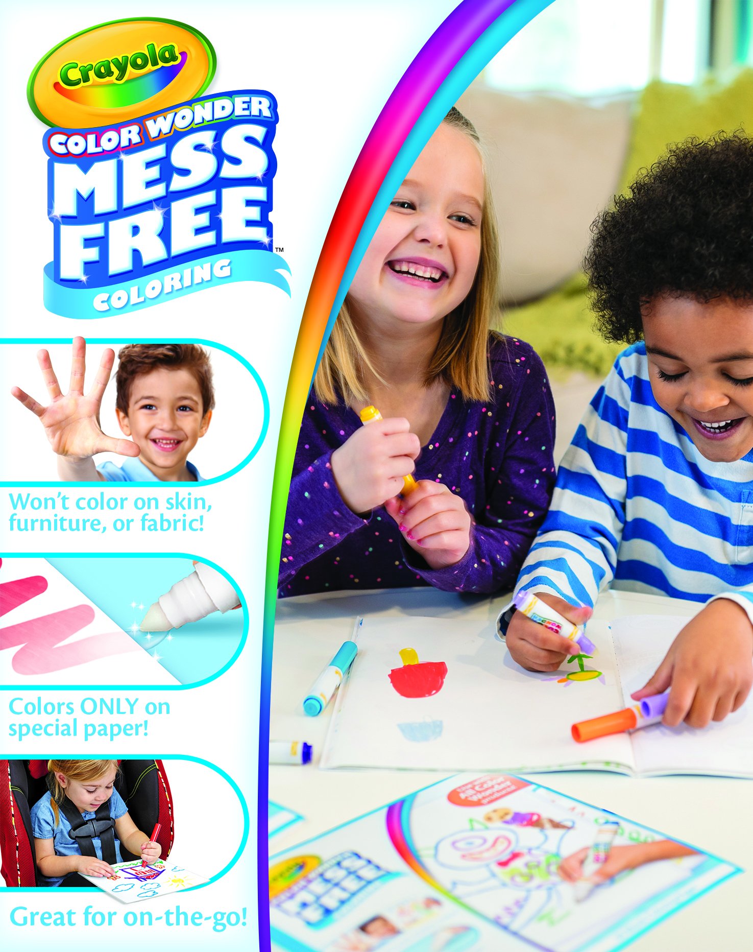 Fingerprint Activity Book Crayola Mess Free Finger Paint Acuarelas