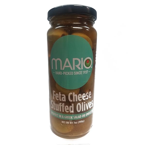 MARIO CAMACHO FOODS STUFFED OLIVES, FETA CHEESE, 7...