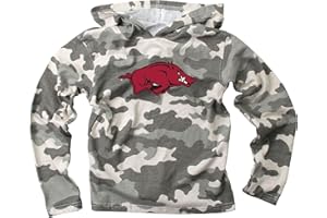 Wes and Willy Youth Camo Long Sleeve Hooded T-Shirt