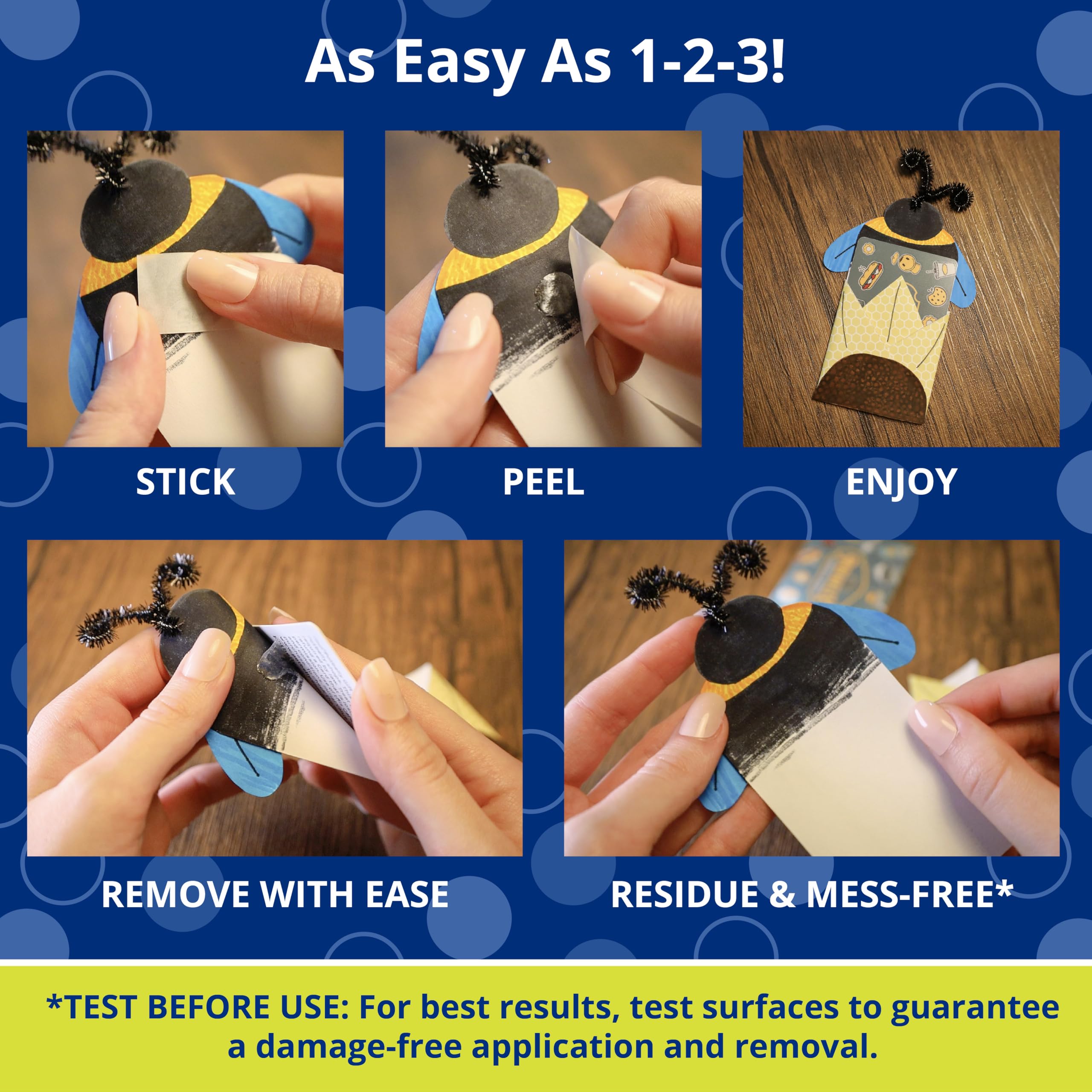 Glue Dots, Removable Dots Value Pack, Double-Sided, 1/2