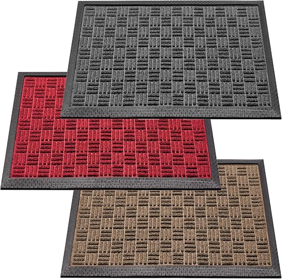 Heavy Duty Outdoor Doormat • NonSlip & Absorbent • Dirt Trapper Rubber