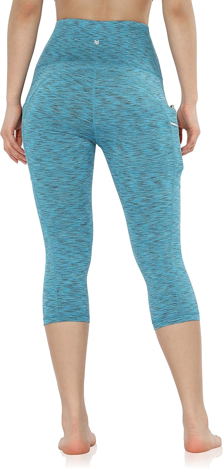 ODODOS Women's High Waisted Full-Length Dual Pockets Workout Leggings, Yoga Running Gym Athletic Leggings: Clothing