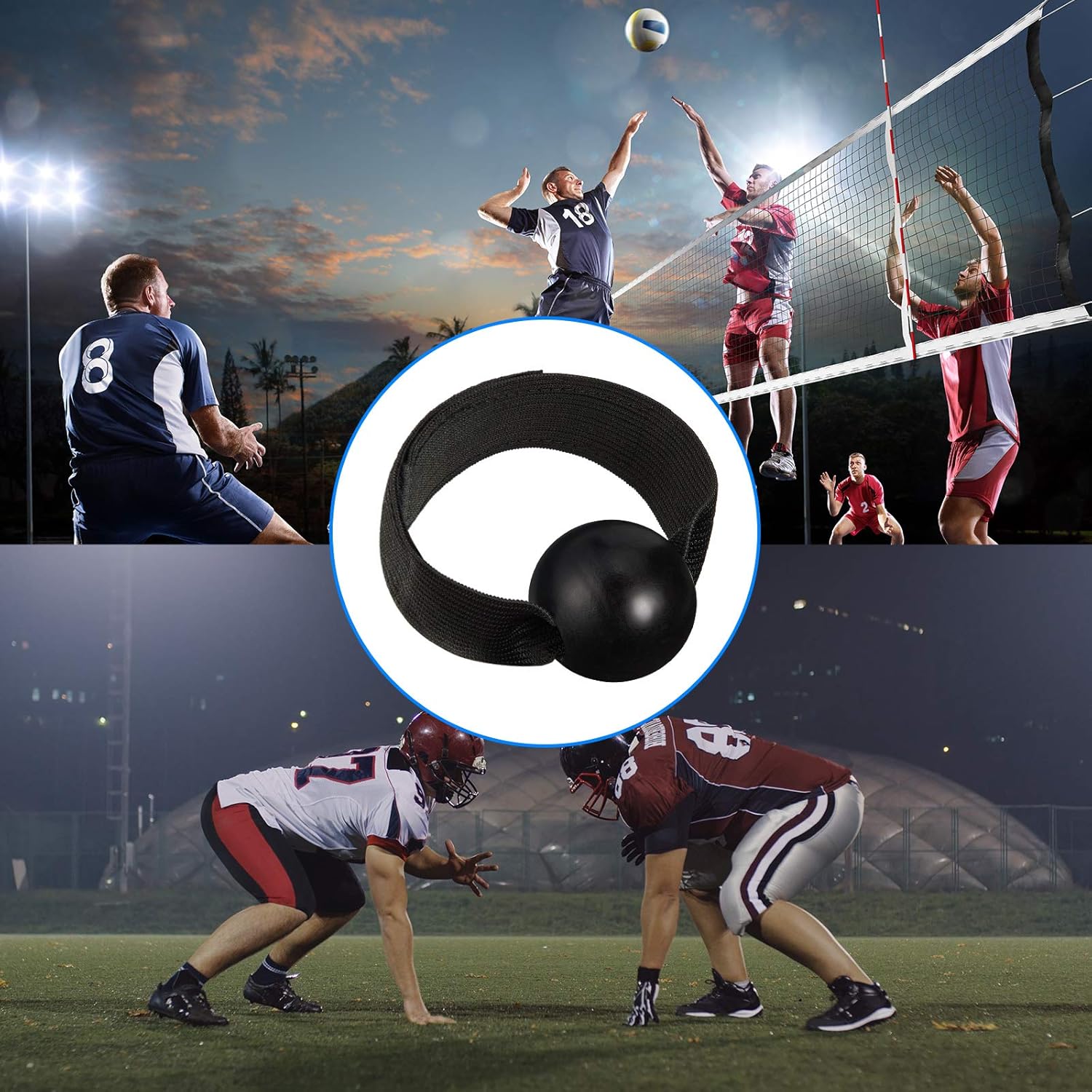 Skylety 4 Pieces Volleyball Training Technique Setting Aid Volleyball Equipment for Teaching Proper Hand Placement and Preventing Excessive Hand Contact (4 Straps and knobs) : Sports & Outdoors