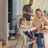 Kinderkraft Dinnly Foldable High Chair – Tool-Free Setup, 5-Point Harness, view 6