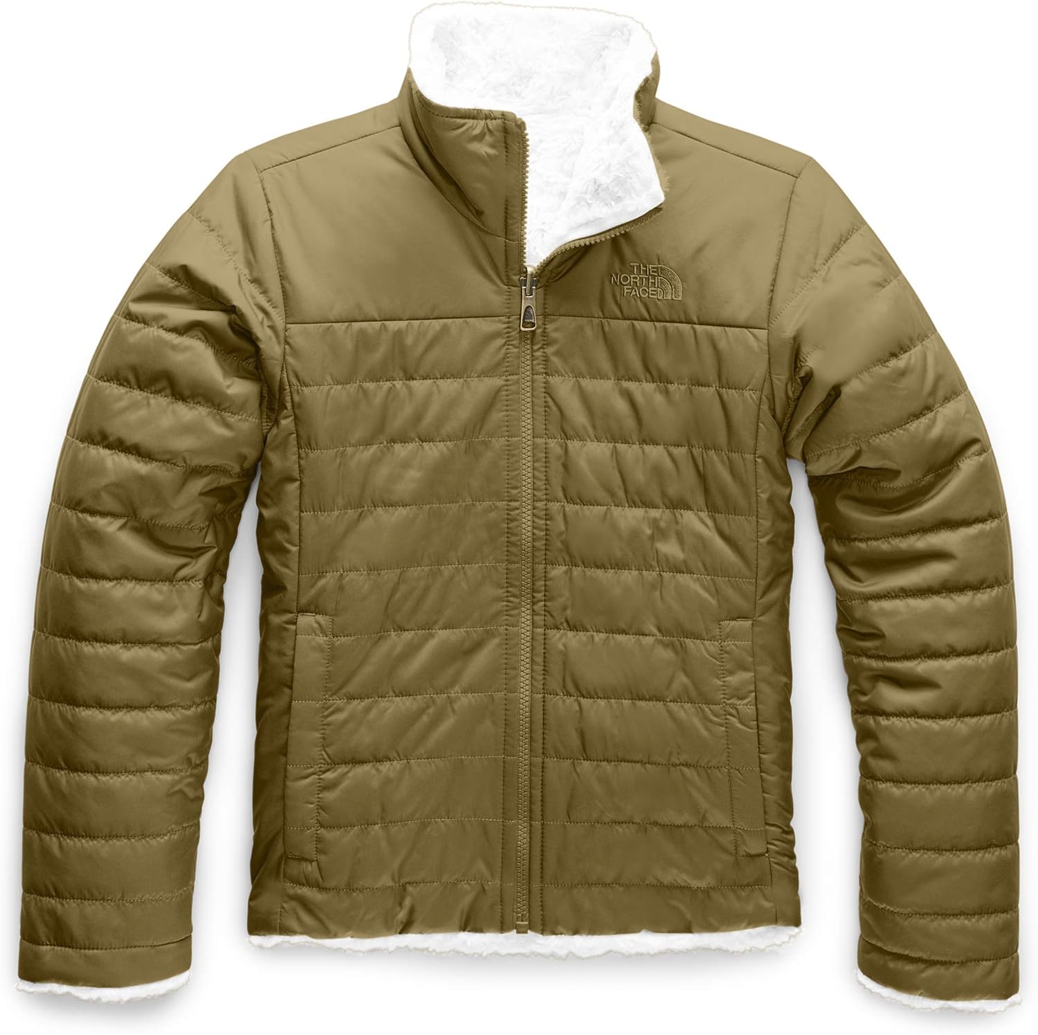 The North Face Girls' Reversible Mossbud Swirl Jacket: Clothing