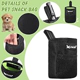Lanjue 2 Pieces Small Dog Treat Bags 600D Oxford Waist Belt Clip Pouch view 7