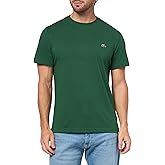 Lacoste Men's Crew Neck Short Sleeve Regular Fit Classic T-Shirt, Green, Large