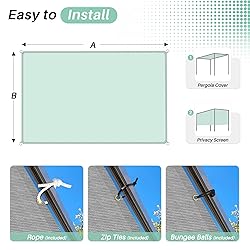 SunnyRoyal 18'x25' Sun Shade Sail Straight Edge