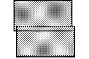 Gisafai 2 Pcs Cloverleaf Aluminum Sheet 1 Feet by 2 Feet Perforated Metal Sheets 0.02 Inch Thick Metal Mesh Aluminum Sheet Decorative for Indoor Outdoor (Black)