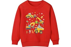Resinta Toddler Boys Christmas Sweatshirts Boys Xmas Clothing Kids Long Sleeve Cotton Pullover Tops for Holiday Party