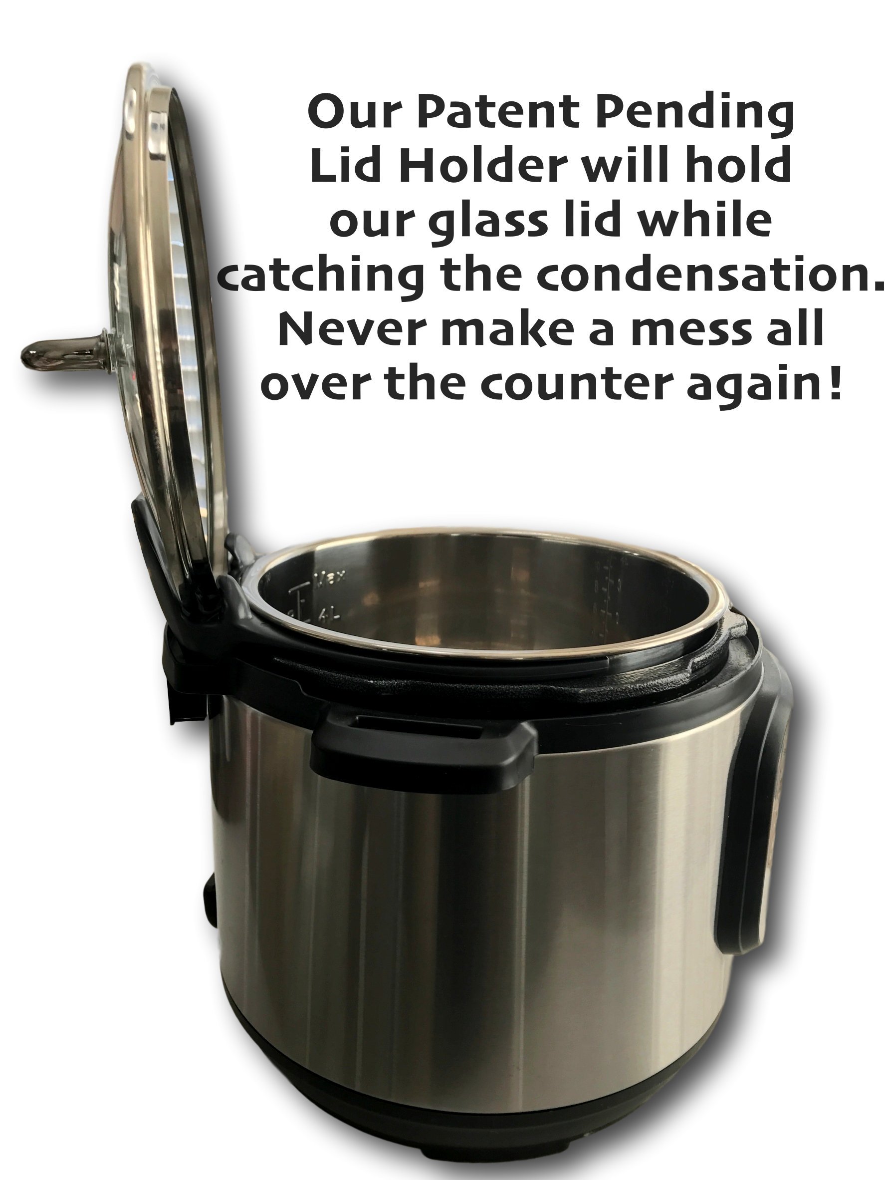 Instant Pot Glass Lid Holder Attachment Designed for 6qt Instant Pot